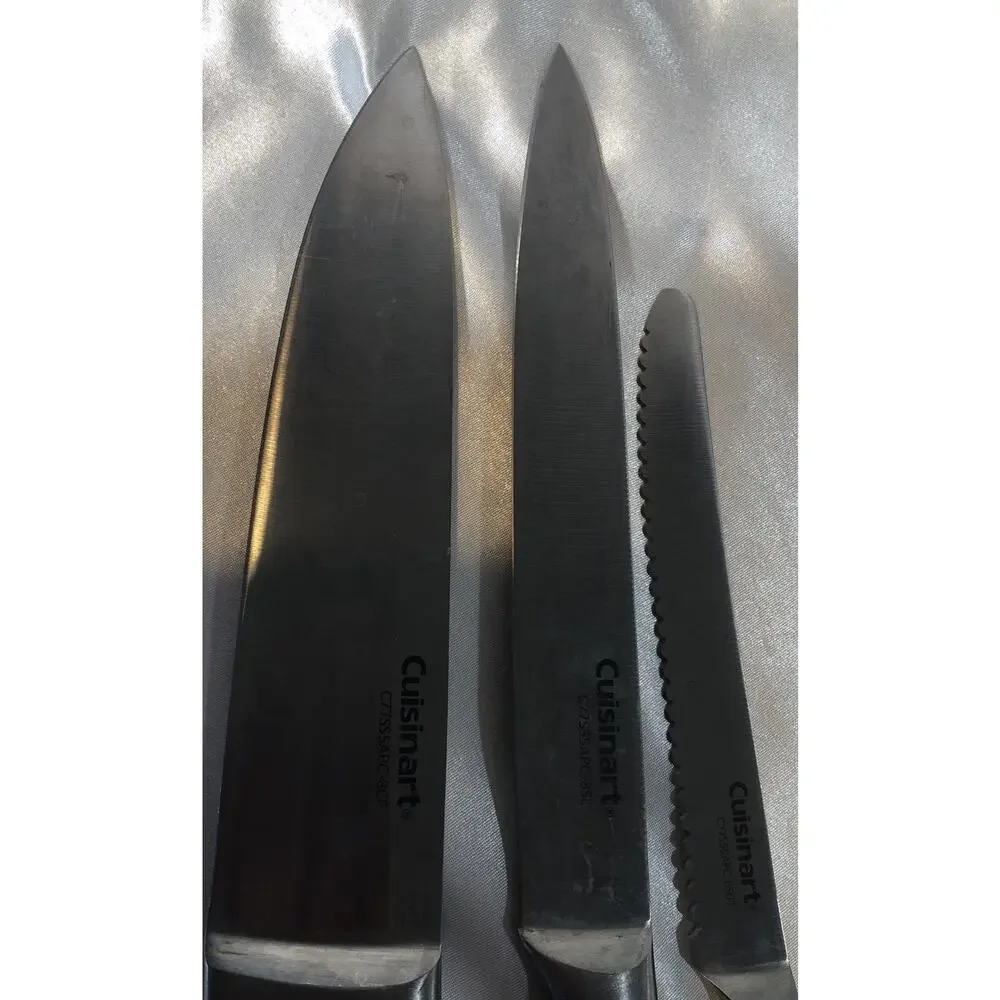 Cuisinart Knives 5 Set Multi Color CC77SSAPC With Sleeve Cover Guards